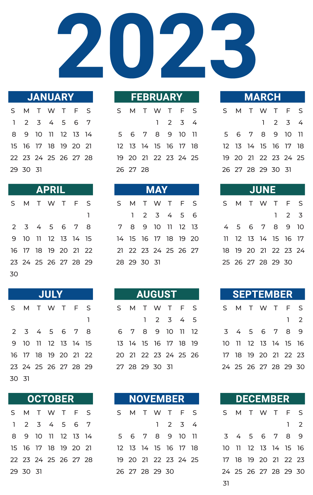 2023 Schaap Calendar
